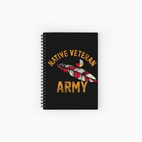 Native American Vietnam Veteran Spiral Notebooks   Ruled Line