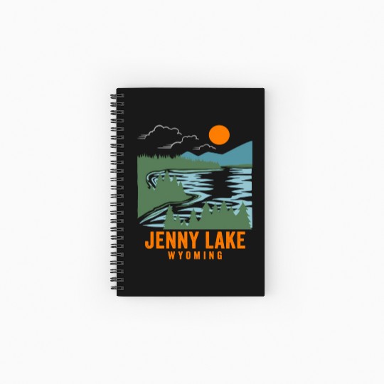 Jenny Lake Wyoming Spiral Notebooks   Ruled Line