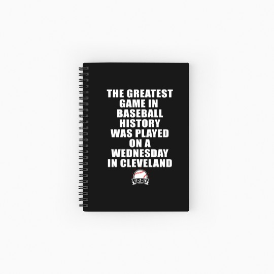 Greatest Game In Baseball Was On A Wednesday In Spiral Notebooks   Ruled Line