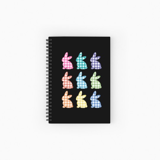 Easters For Plaid Easter Bunny Gingham Spiral Notebooks   Ruled Line