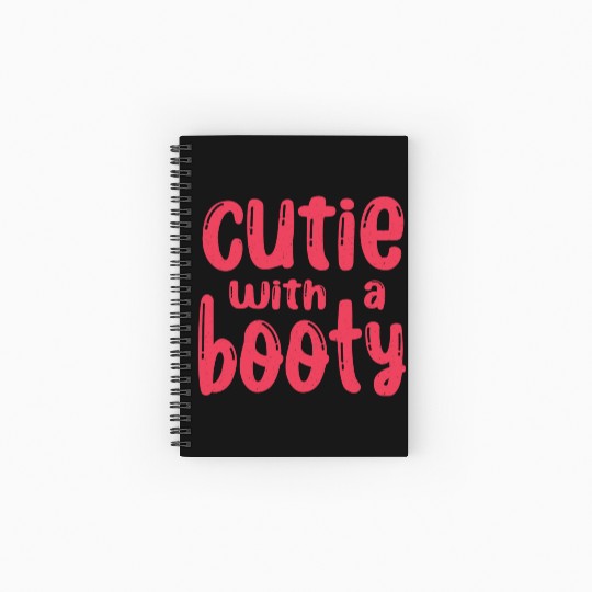 Cutie with a Booty - Gym Lover Spiral Notebooks   Ruled Line