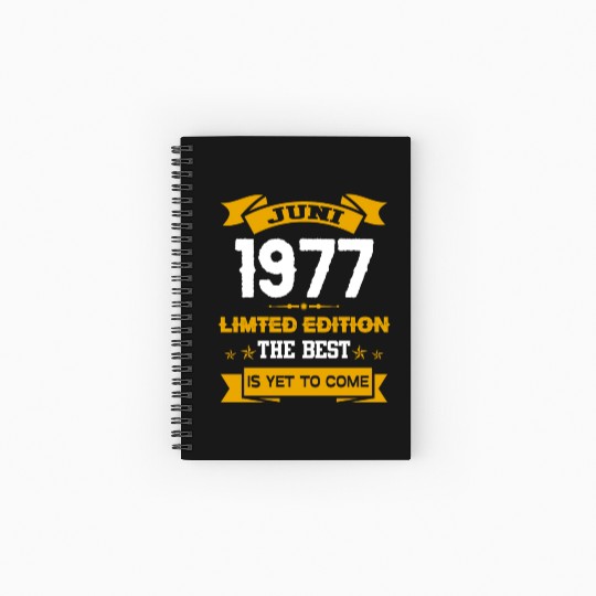 June 1977 Birthday Surprise Spiral Notebooks   Ruled Line