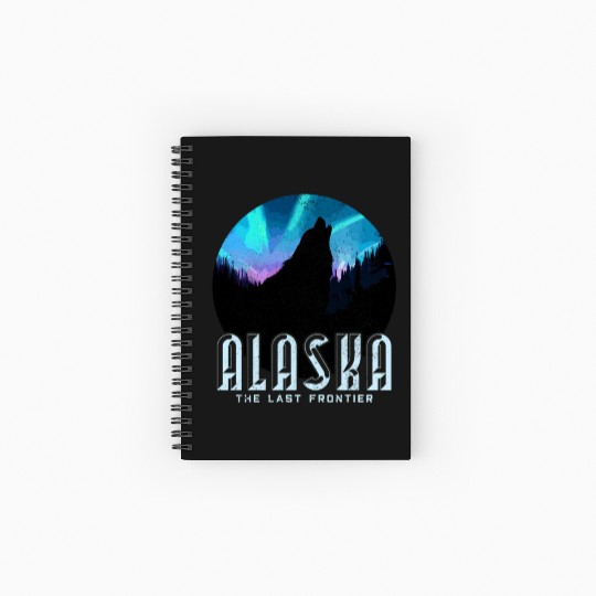 Alaa Wolf The Last Frontier Nature Spiral Notebooks   Ruled Line