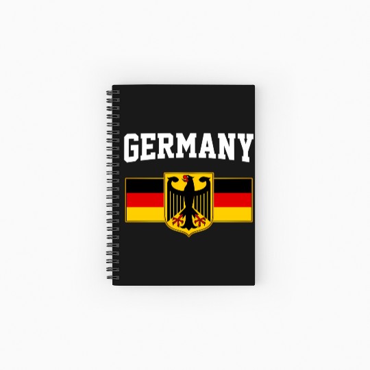 German Flag Germany Spiral Notebooks   Ruled Line