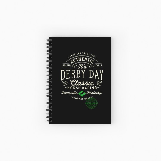 Derby Day Louisville Kentucky Horse Racing Spiral Notebooks   Ruled Line