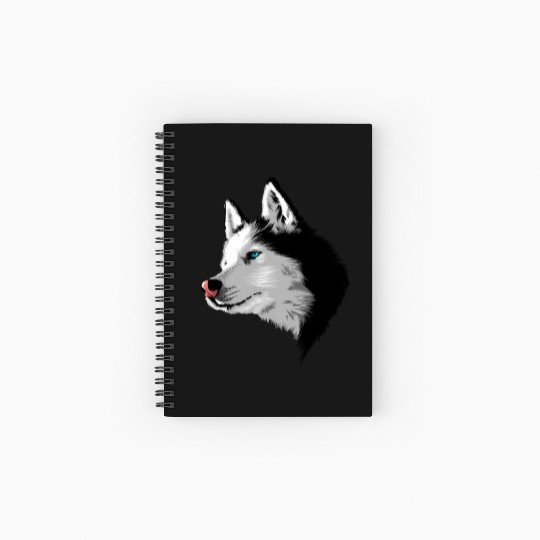 Siberian Huy Realistic Print Huy Puppy Owner Spiral Notebooks   Ruled Line