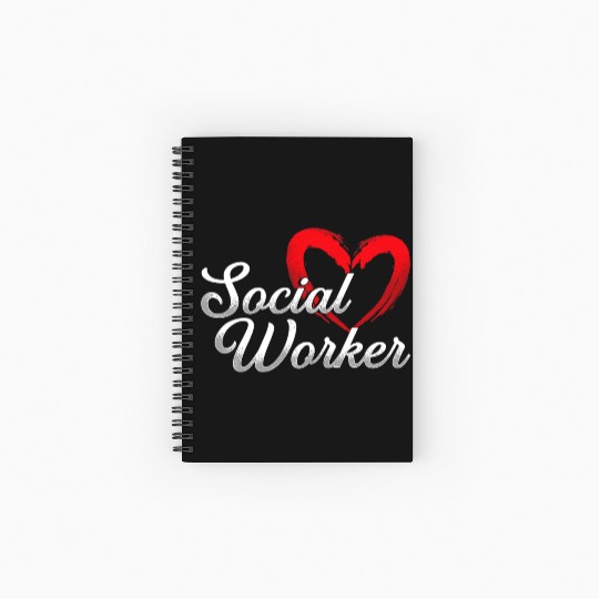 Social Worker Social Work Psychology Counseling Spiral Notebooks   Ruled Line