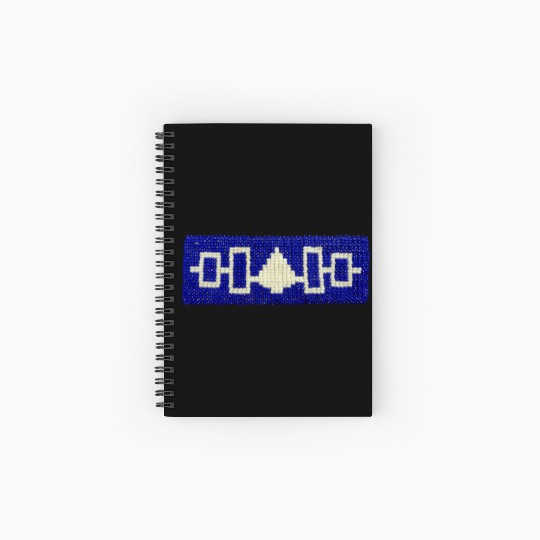 Haudenosaunee Iroquois Native Indigenous Bead Spiral Notebooks   Ruled Line