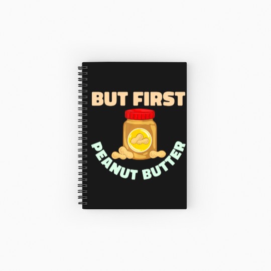 Peanut Butter Healthy Recipe Sandwich Vegan Snacks Spiral Notebooks   Ruled Line