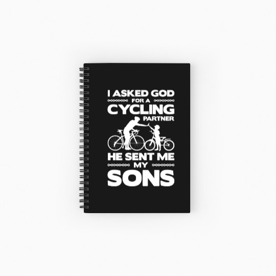 I Asked God for A Cycling Partner He Sent Me My Spiral Notebooks   Ruled Line