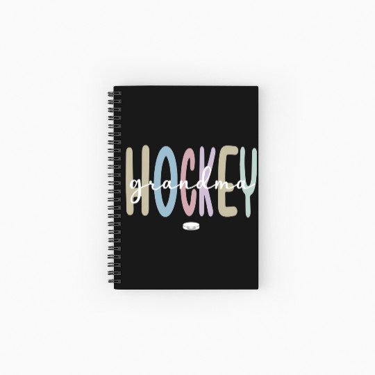 Proud Ice Hockey Grandma Ice Hockey Grandmother Spiral Notebooks   Ruled Line