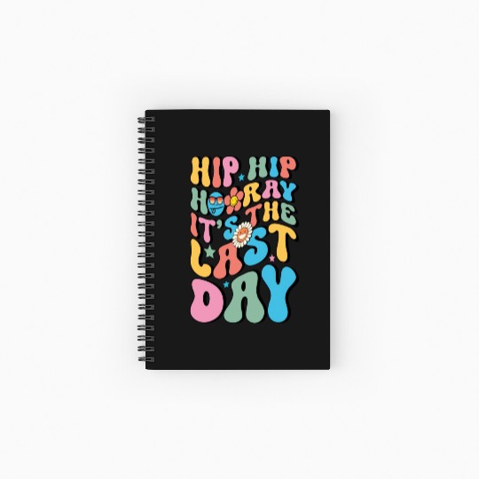 Last Day of School teacher Hello Summer Teacher Spiral Notebooks   Ruled Line