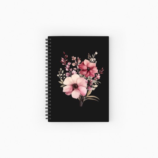 beautiful flowers in awesome summer colours Spiral Notebooks   Ruled Line