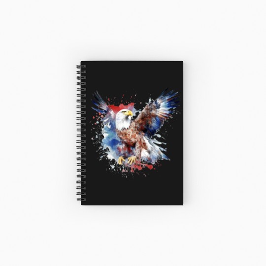 Eagle 4Th July Independent Day Spiral Notebooks   Ruled Line
