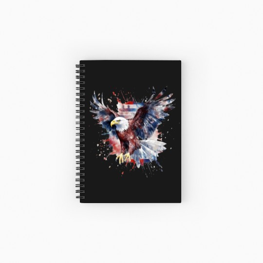 Eagle 4Th July Independent Day Spiral Notebooks   Ruled Line