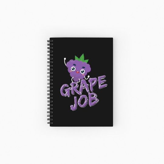 Grape Job Spiral Notebooks   Ruled Line