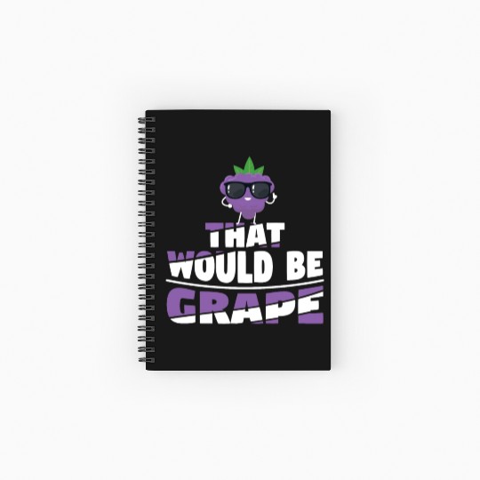 That Would Be Grape Spiral Notebooks   Ruled Line