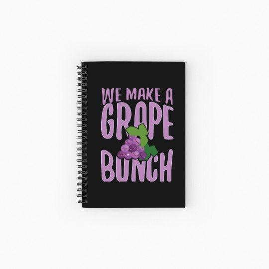 We Make Grape Bunch Spiral Notebooks   Ruled Line