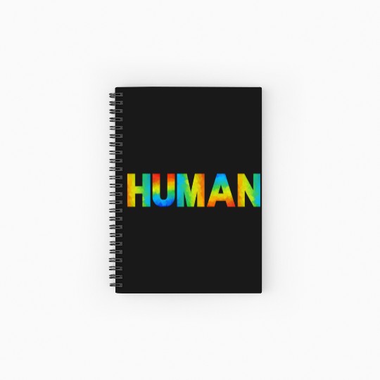 HUMAN LGBT Flag Gay Pride Month, Transgender Spiral Notebooks   Ruled Line