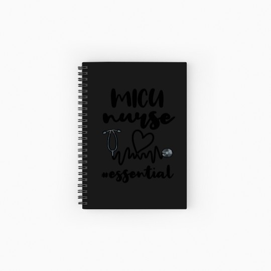 Micu Nurse Essential Medical Intensive Care Unit Spiral Notebooks   Ruled Line