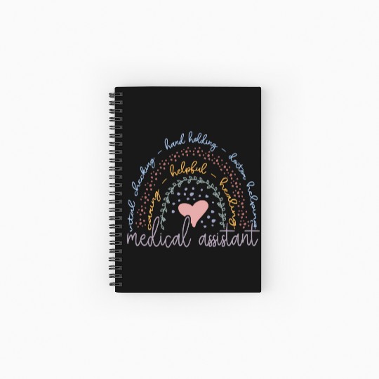 Rainbow Medical Assistant Spiral Notebooks   Ruled Line