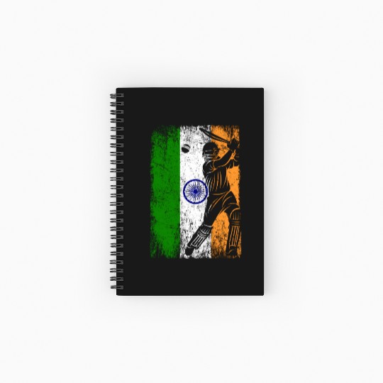 India Flag Indian Cricket Jersey Fan Player Coach Spiral Notebooks   Ruled Line