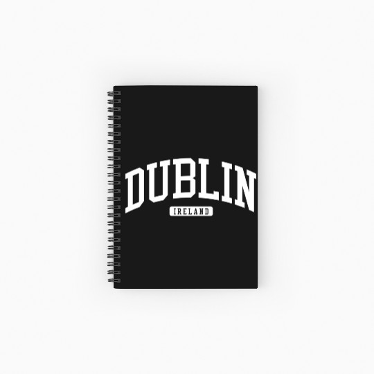Dublin Ireland Style Spiral Notebooks   Ruled Line