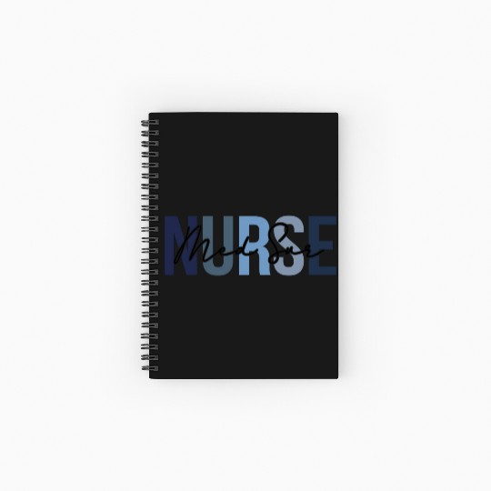 Retro Medical-Surgical Nurse Print For Nursing Stu Spiral Notebooks   Ruled Line