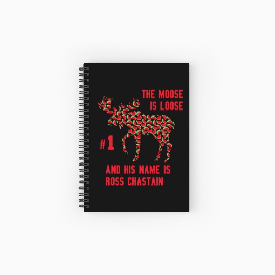 Watermelon Moose Is Loose And His Name Is Ross Spiral Notebooks   Ruled Line
