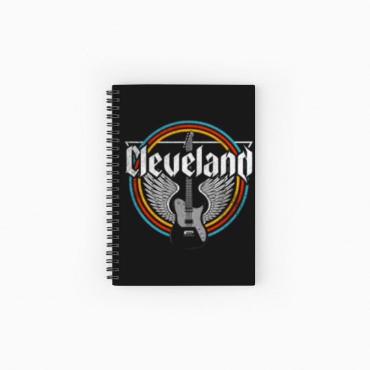 Cleveland Ohio Rock Music Spiral Notebooks   Ruled Line