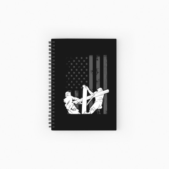 Usa Flag Line American Flag Patriotic Lines Spiral Notebooks   Ruled Line