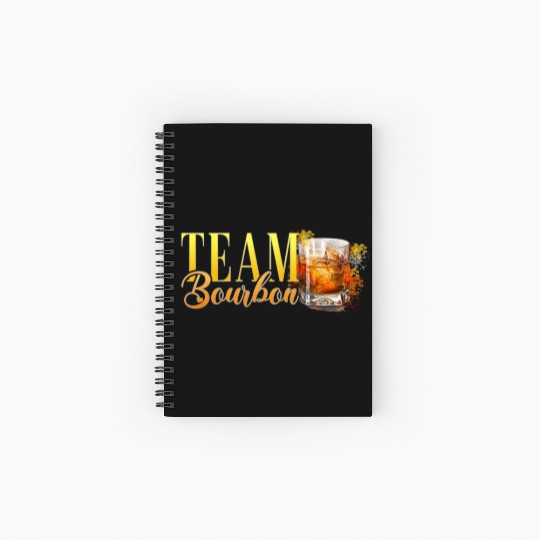 Team Bourbon Stag Party Women Bartender Spiral Notebooks   Ruled Line