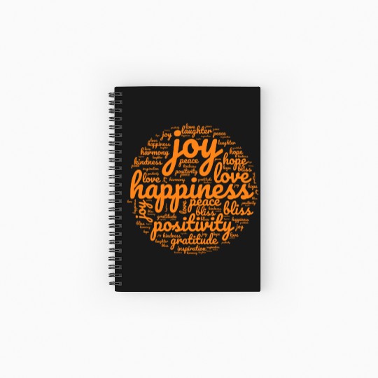 Embrace the Positive Vibes Spiral Notebooks   Ruled Line