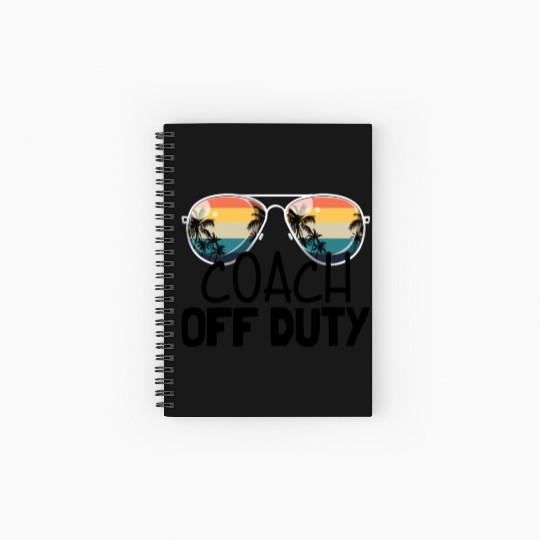 Coach Off Duty End of Season Retro Coach Off Dutyh Spiral Notebooks   Ruled Line