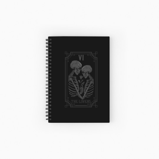The Tarot Card Occult Goth Halloween Gothic Spiral Notebooks   Ruled Line