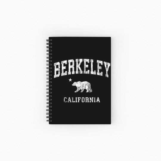 Berkeley California Ca Distressed Sports Spiral Notebooks   Ruled Line
