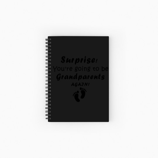 Surprise You re going to be Grandparents Again Spiral Notebooks   Ruled Line
