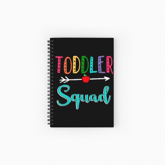 Toddler Squad Teacher Back To School Spiral Notebooks   Ruled Line