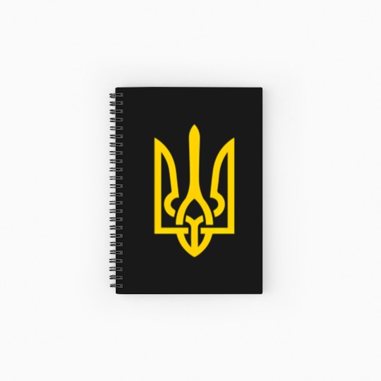 Ukraine Trident Symbol Middle Ukrainian Zeleny Spiral Notebooks   Ruled Line