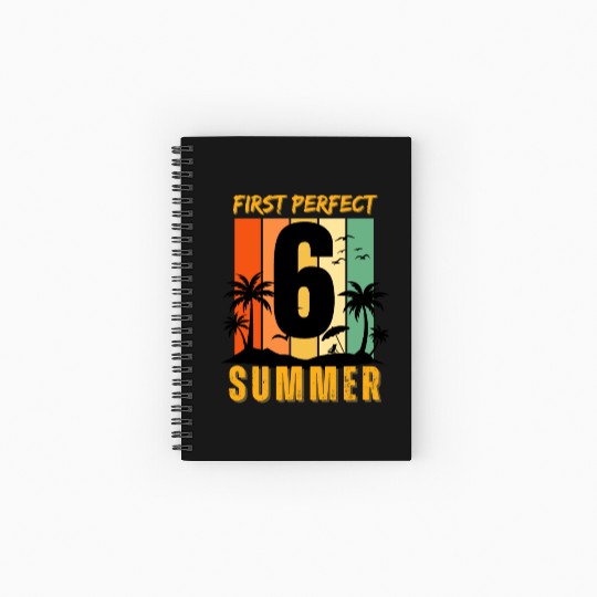 First perfect (number) summer version 2 Spiral Notebooks   Ruled Line