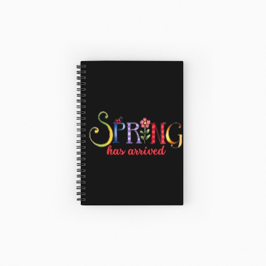Spring Has Arrived Spring Season Spiral Notebooks   Ruled Line