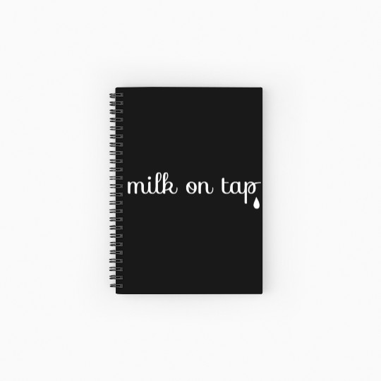 Milk On Tap Normalize Breastfeeding Mom Mama Spiral Notebooks   Ruled Line