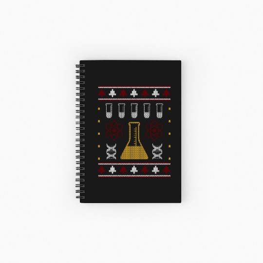 Chemistry Laboratory Science Ugly Spiral Notebooks   Ruled Line