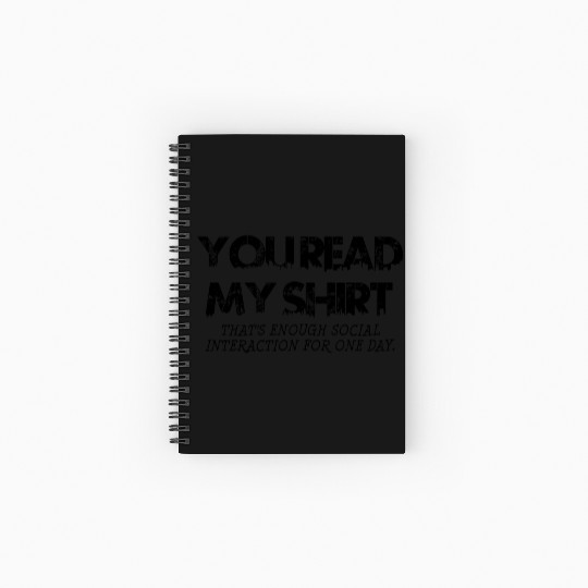 Social Interaction Graphic Novelty Sarcastic Spiral Notebooks   Ruled Line