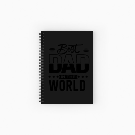 Best dad in the world (Father's day) Spiral Notebooks   Ruled Line
