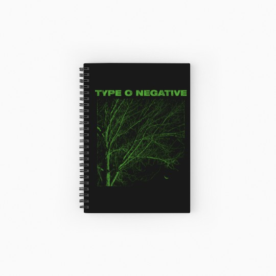 Type O Negative Tree Black Spiral Notebooks   Ruled Line