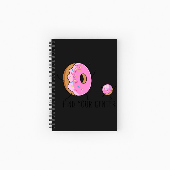 f ind Your Center in - funny lion food chinese m Spiral Notebooks   Ruled Line
