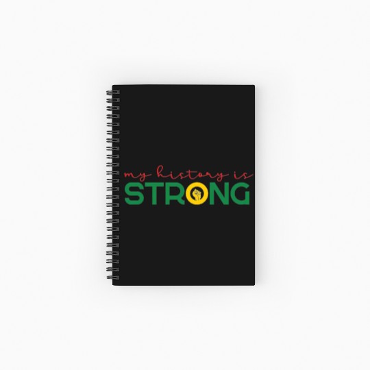 Strong History Juneteenth Fist African American Spiral Notebooks   Ruled Line