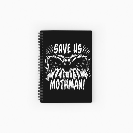 Save Us Mothman Spiral Notebooks   Ruled Line