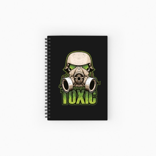Toxic Green Military And Safety Gas Spiral Notebooks   Ruled Line
